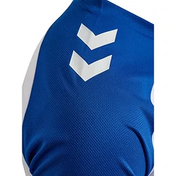 Présentation: Hummel Match League Maillot Manches Courtes Hommes - Blanc / Royal