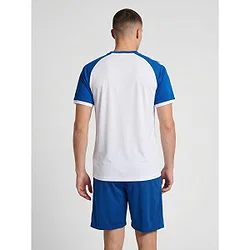 Présentation: Hummel Match League Maillot Manches Courtes Hommes - Blanc / Royal