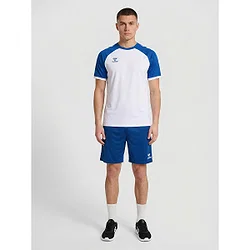 Présentation: Hummel Match League Maillot Manches Courtes Hommes - Blanc / Royal