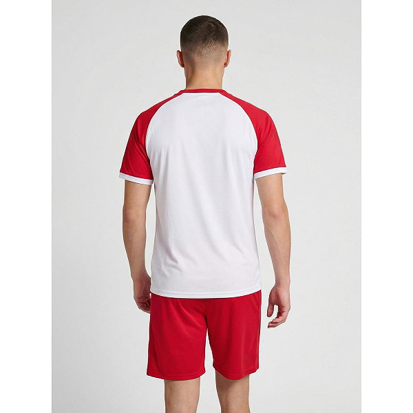 Hummel Match League Maillot Manches Courtes Hommes - Blanc / Rouge