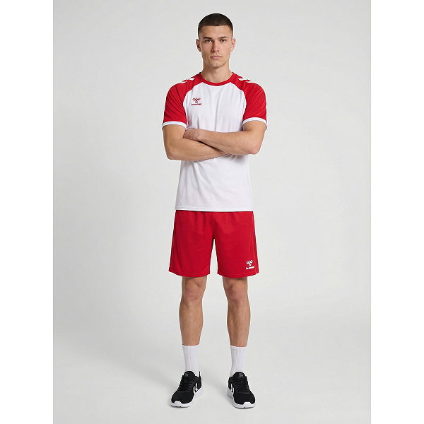 Hummel Match League Maillot Manches Courtes Hommes - Blanc / Rouge