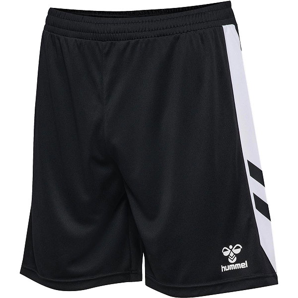 Hummel Match Short Hommes - Noir / Blanc