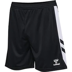 Hummel Match Short Hommes - Noir / Blanc