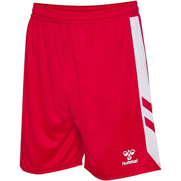 Hummel Match Short Hommes - Rouge / Blanc