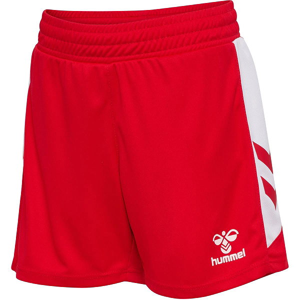 Hummel Match Shorts Kinder - Rot / Weiß