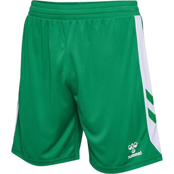 Hummel Match Short Hommes - Vert / Blanc