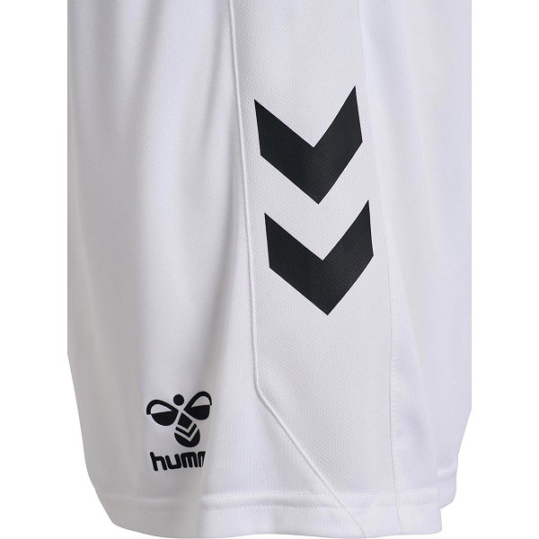 Hummel Match Short Hommes - Blanc / Noir