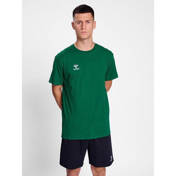 Hummel Go 2.0 T-Shirt Hommes - Vert Foncé