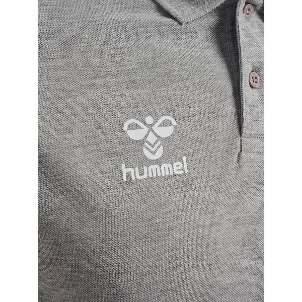 Hummel Go 2.0 Chevron Polo Heren - Grijs Gemeleerd