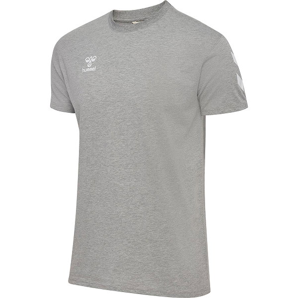 Hummel Go 2.0 Chevron T-Shirt Hommes - Gris Mélange