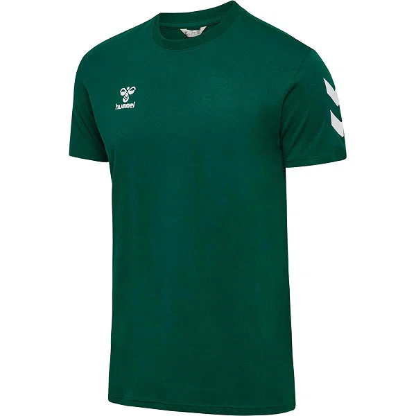 Hummel Go 2.0 Chevron T-Shirt Hommes - Vert Foncé