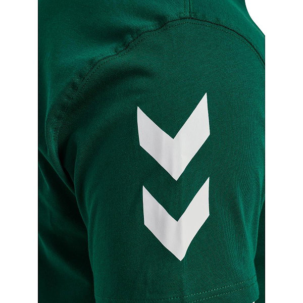Hummel Go 2.0 Chevron T-Shirt Hommes - Vert Foncé
