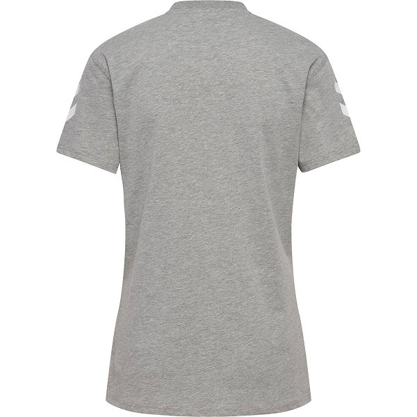 Hummel Go 2.0 Chevron T-Shirt Dames - Grijs Gemeleerd