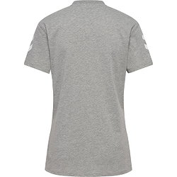 Voorvertoning: Hummel Go 2.0 Chevron T-Shirt Dames - Grijs Gemeleerd