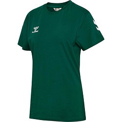 Hummel Go 2.0 Chevron T-Shirt Dames - Donkergroen