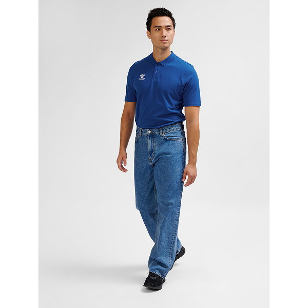 Hummel Go 2.0 Polo Heren - Royal / Wit