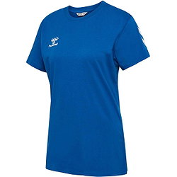 Hummel Go 2.0 Chevron T-Shirt Damen - Royal / Weiß