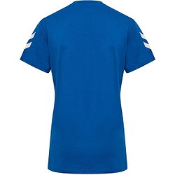 Voorvertoning: Hummel Go 2.0 Chevron T-Shirt Dames - Royal / Wit