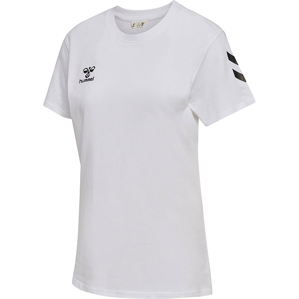 Hummel Go 2.0 Chevron T-Shirt Dames - Wit