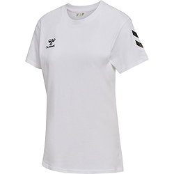 Hummel Go 2.0 Chevron T-Shirt Damen - Weiß