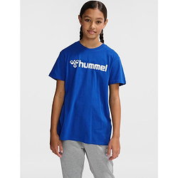 Présentation: Hummel Go 2.0 Logo T-Shirt Enfants - Royal / Blanc