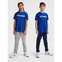 Présentation: Hummel Go 2.0 Logo T-Shirt Enfants - Royal / Blanc