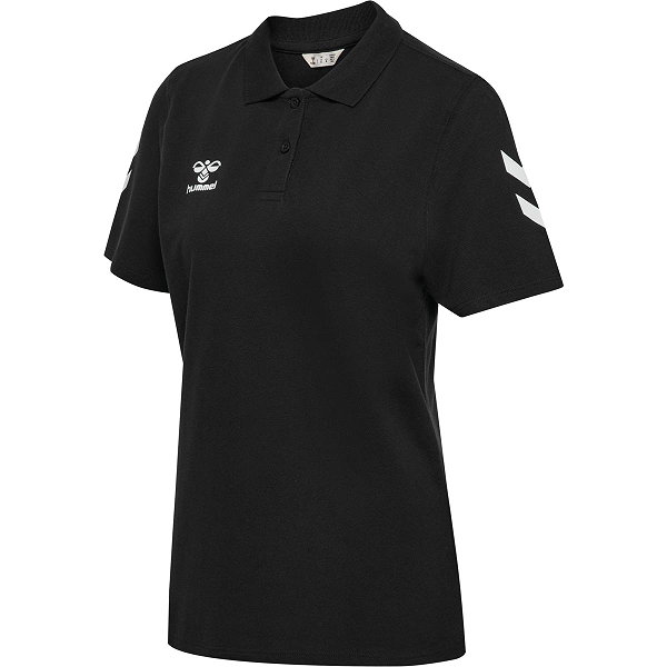 Hummel Go 2.0 Chevron Poloshirt Damen - Schwarz