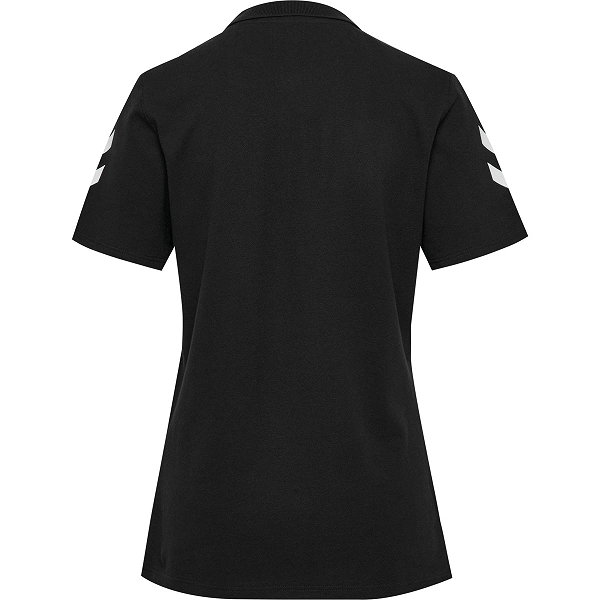 Hummel Go 2.0 Chevron Poloshirt Damen - Schwarz