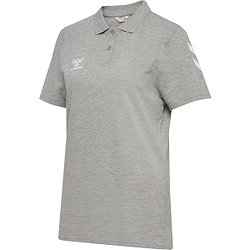 Hummel Go 2.0 Chevron Polo Dames - Grijs Gemeleerd
