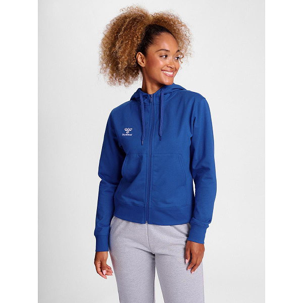 Hummel Go 2.0 Hoodie Damen - Royal / Weiß