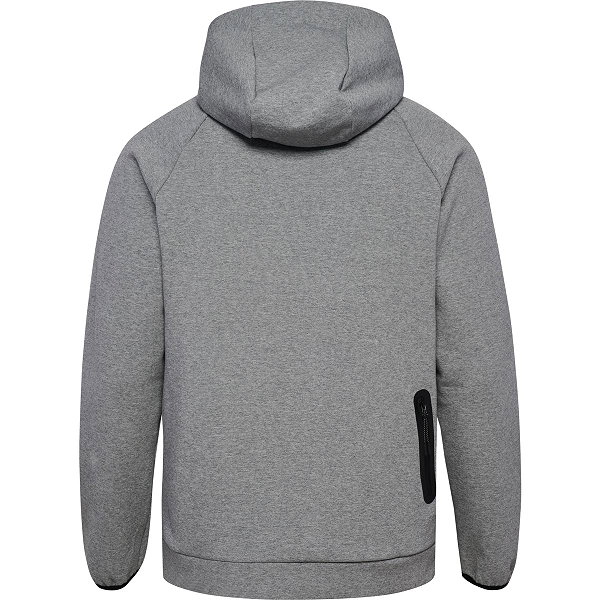 Hummel Tech Fleece Regular Zip Sweater Met Kap Heren - Grijs Gemeleerd