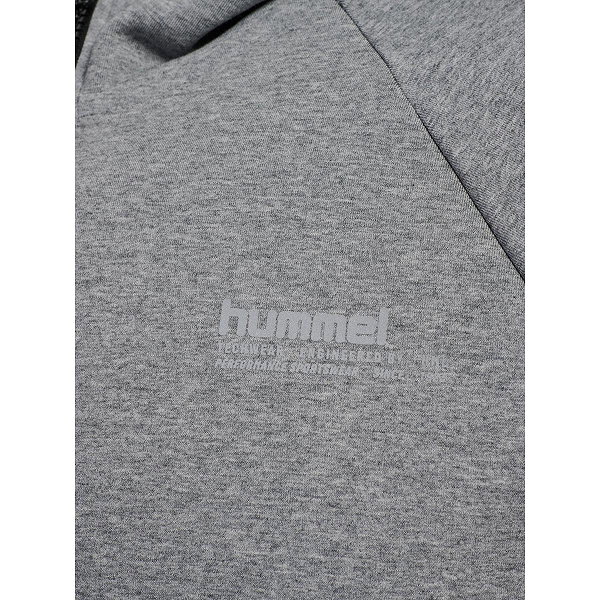 Hummel Tech Fleece Regular Zip Sweater Met Kap Heren - Grijs Gemeleerd