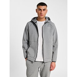 Voorvertoning: Hummel Tech Fleece Regular Zip Sweater Met Kap Heren - Grijs Gemeleerd