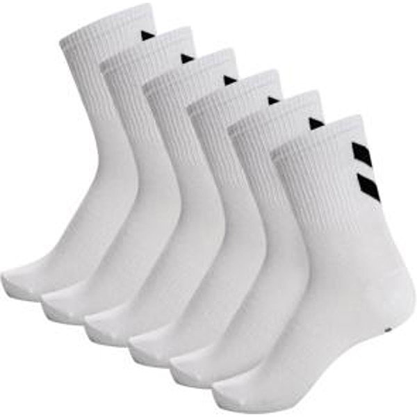 Hummel Chevron 6-Pack Sportsokken - Wit