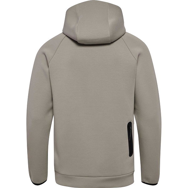 Hummel Tech Fleece Regular Zip Sweater Met Kap Heren - Taupe