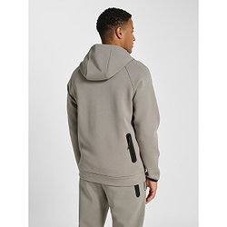 Voorvertoning: Hummel Tech Fleece Regular Zip Sweater Met Kap Heren - Taupe