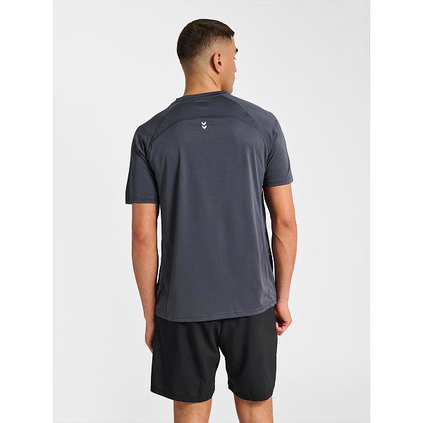 Hummel Pulse Workout T-Shirt Hommes - Gris Foncé