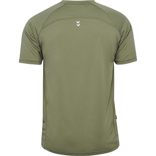 Hummel Pulse Workout T-Shirt Hommes - Kaki