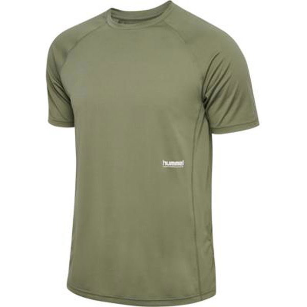 Hummel Pulse Workout T-Shirt Hommes - Kaki