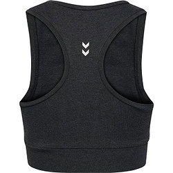 Présentation: Hummel Pulse Logo Light Support Brassière De Sport Femmes - Noir Mélange