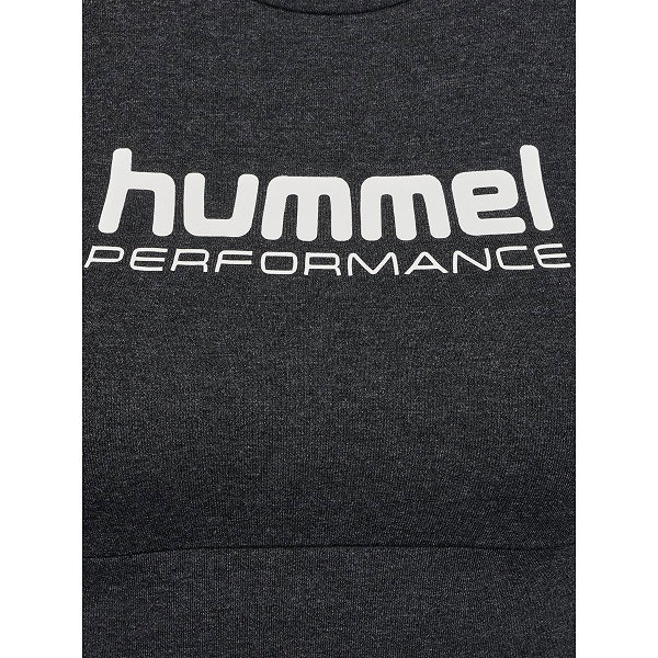 Hummel Pulse Logo Light Support Brassière De Sport Femmes - Noir Mélange