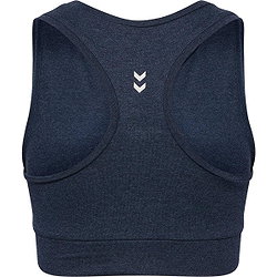 Présentation: Hummel Pulse Logo Light Support Brassière De Sport Femmes - Marine Mélange