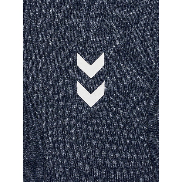 Hummel Pulse Logo Light Support Brassière De Sport Femmes - Marine Mélange