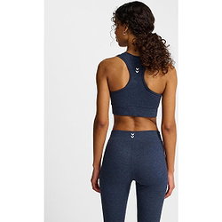 Présentation: Hummel Pulse Logo Light Support Brassière De Sport Femmes - Marine Mélange