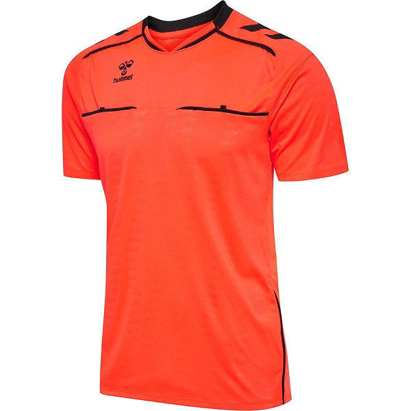 Hummel Scheidsrechtersshirt Korte Mouw Heren - Fluo Oranje