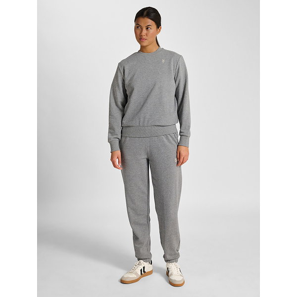 Hummel Pulse Crewneck Sweater Dames - Grijs Gemeleerd