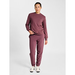 Voorvertoning: Hummel Pulse Crewneck Sweater Dames - Bordeaux