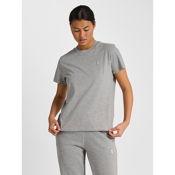 Hummel Pulse T-Shirt Dames - Grijs Gemeleerd