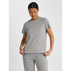 Voorvertoning: Hummel Pulse T-Shirt Dames - Grijs Gemeleerd