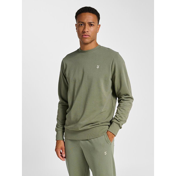 Hummel Pulse Crewneck Sweat Hommes - Kaki